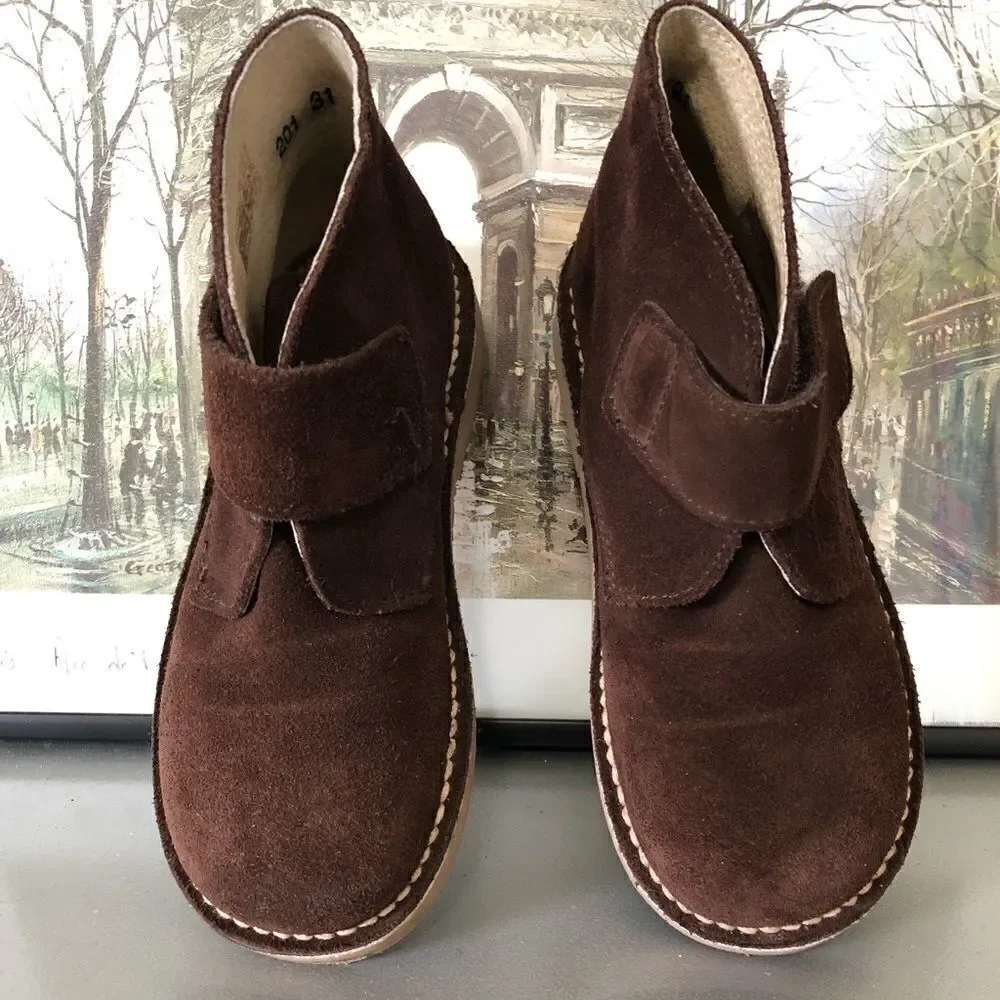 Unit Shoes‎ Brown Suede Booties